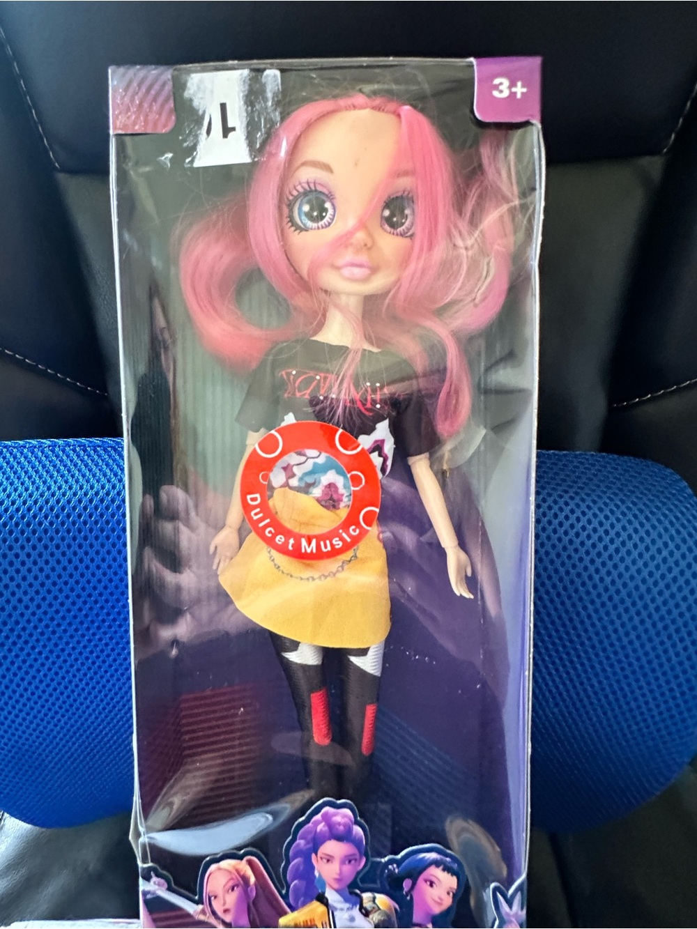 Pink-Haired Fashion Doll - Cute Kids Toy K-pop demon hunter
